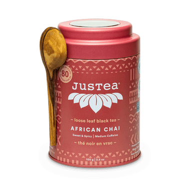 JusTea: African Chai - Dose & Löffel - schwarzer Tee
